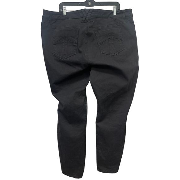 Tripp NYC Faux Leather Pants Plus Size 24 Skull Black - Picture 2 of 6